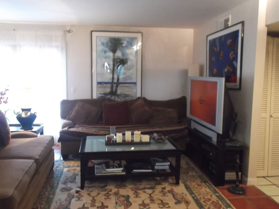 Living room with 52" Plasma TV
