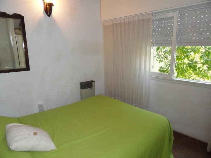 带双人床的房间