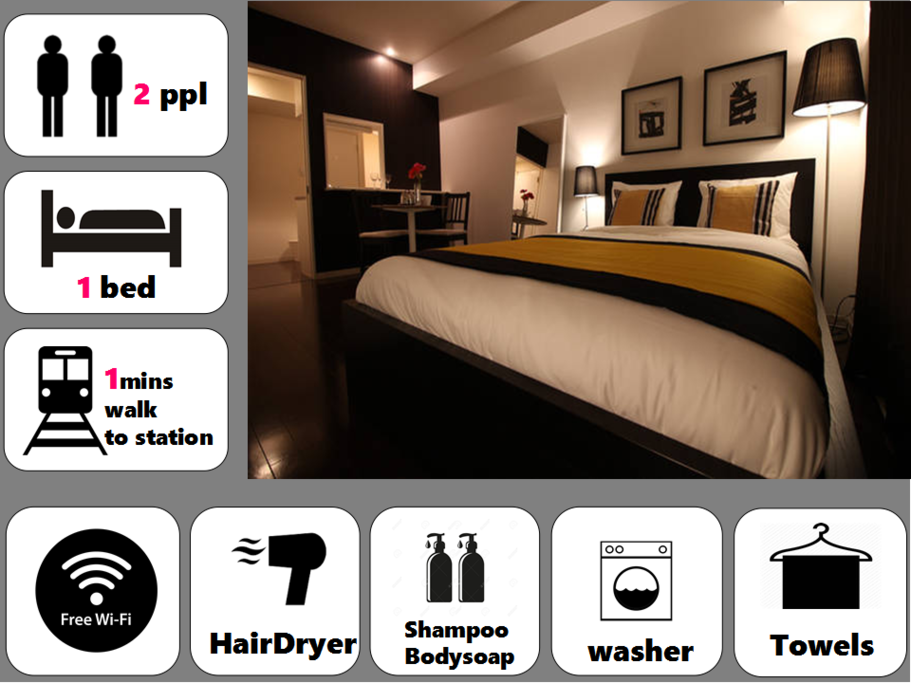 Stylish New Studio with 35㎡ space !