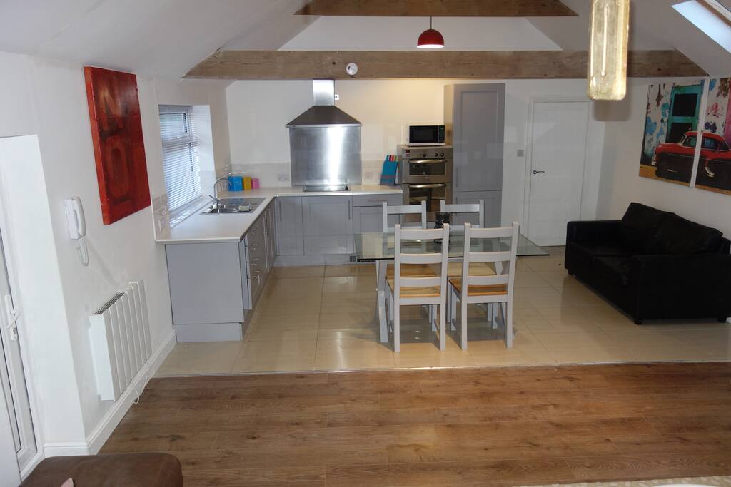 Open plan dining area