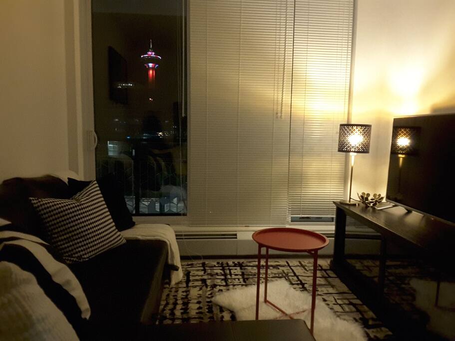 Beautiful down town view from balcony