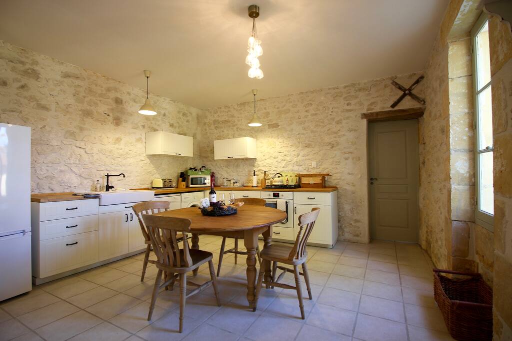 Large fully equipped kitchen