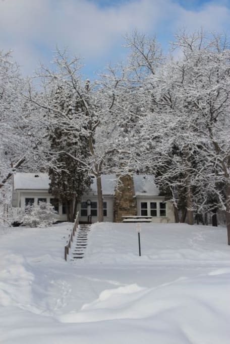 Cottage during winter