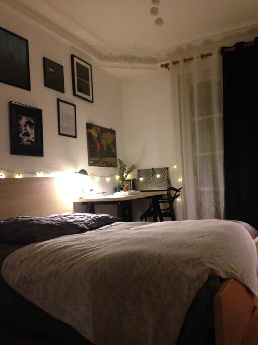 La chambre privée à laquelle vous aurez accès durant votre séjour.