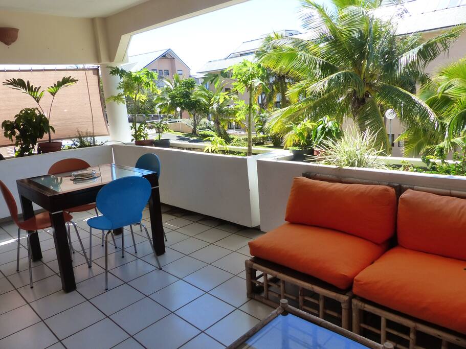 Terrasse vu du coin apéro
