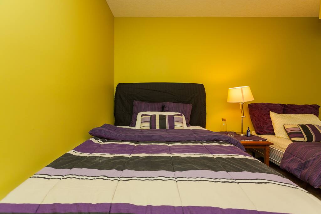 Cozy and clean bedding.