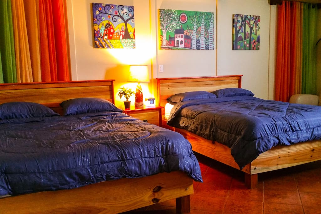 Two queen beds