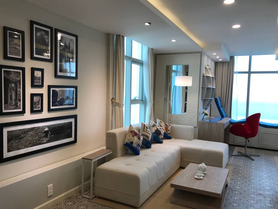Sofa and working table