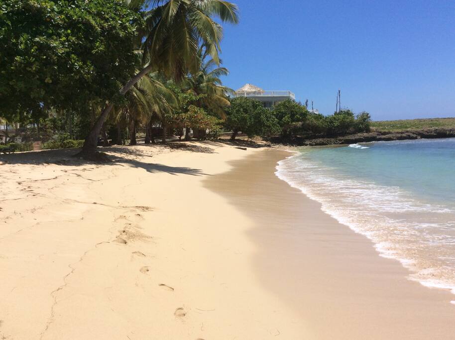 Portion of beach directly in front of condo complex.