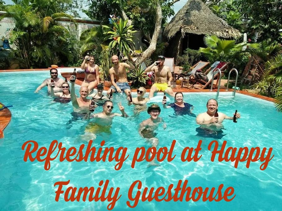 The pool at Happy Family Guesthouse
