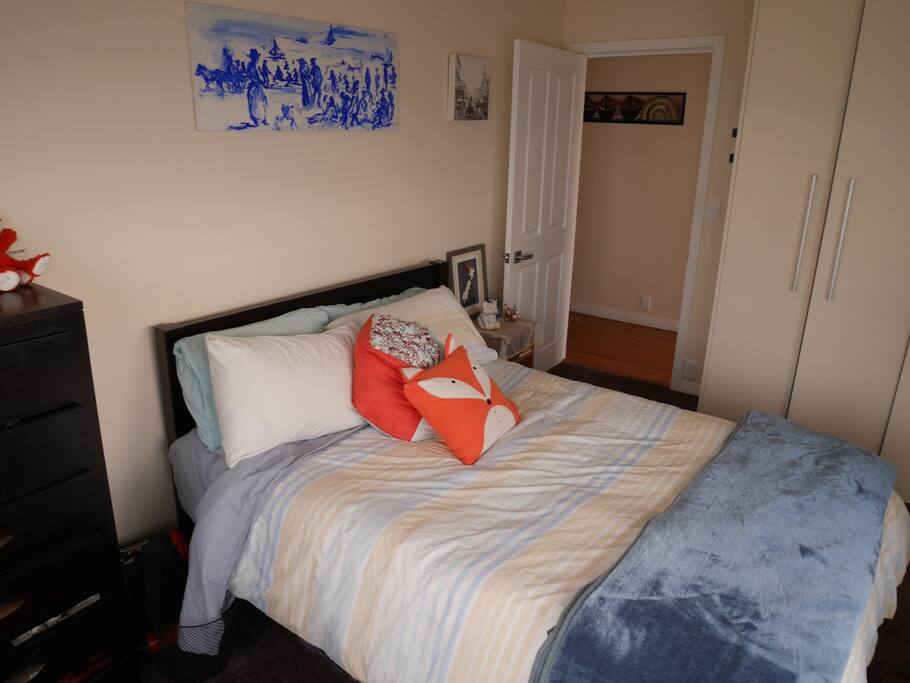Your room with plenty of cupboard space