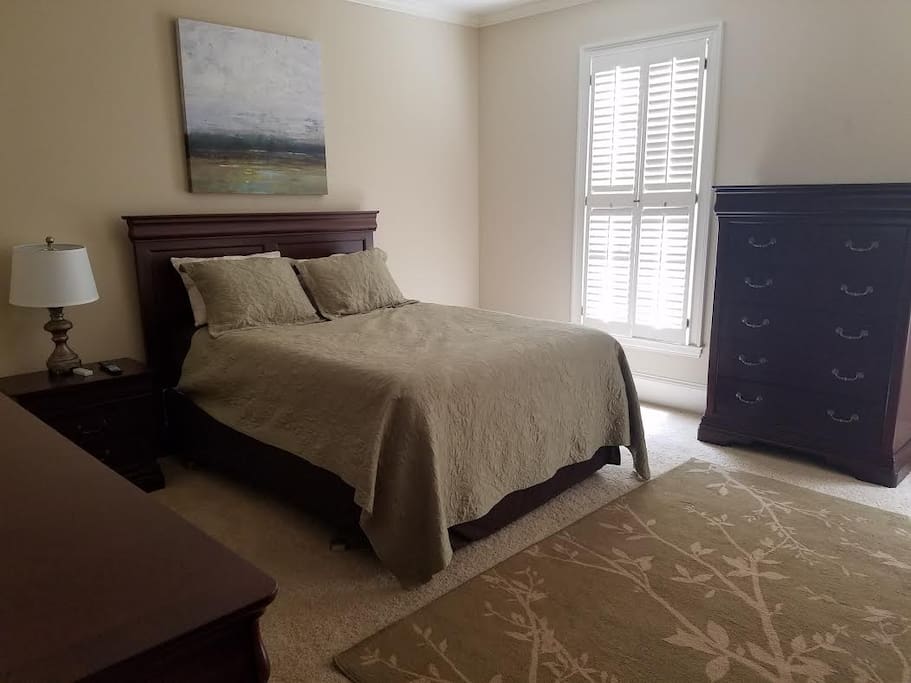 Bedroom 1 suite with 50" TV