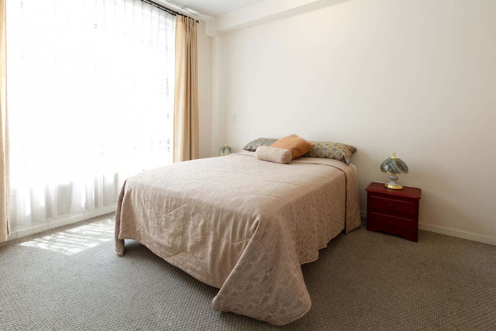 Main room with double bed