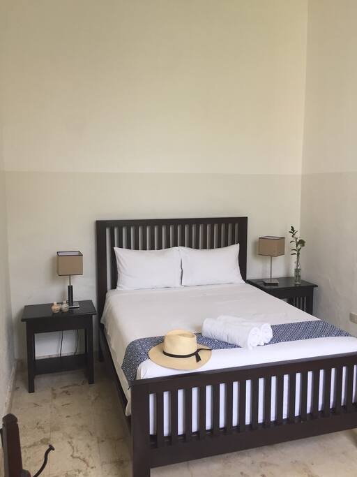 Bedroom with queen bed
