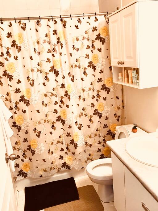 Full bath in upper level where you can shower up or relax in a bubble bath, comfort is most important near your bedrooms.
