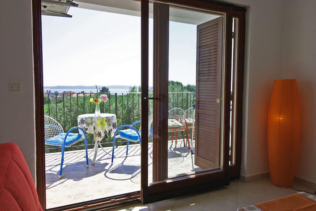 view from living room