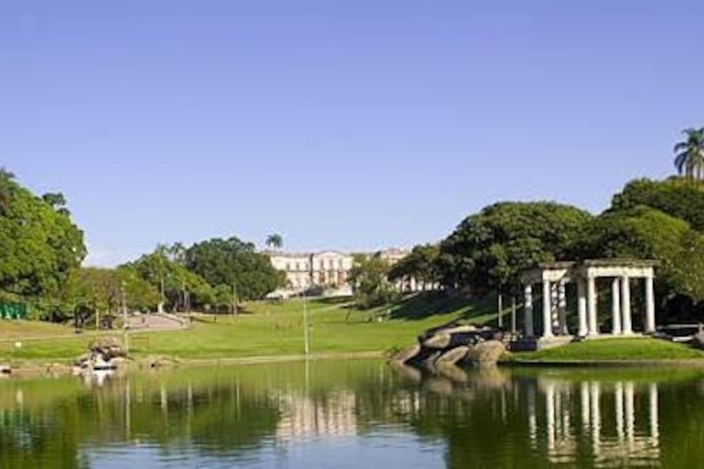 In front of Quinta da Boa Vista Park.