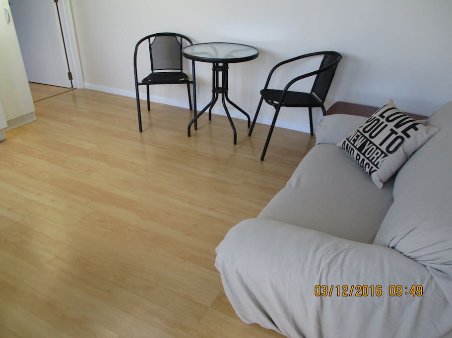 Lounge, dining and kitchen