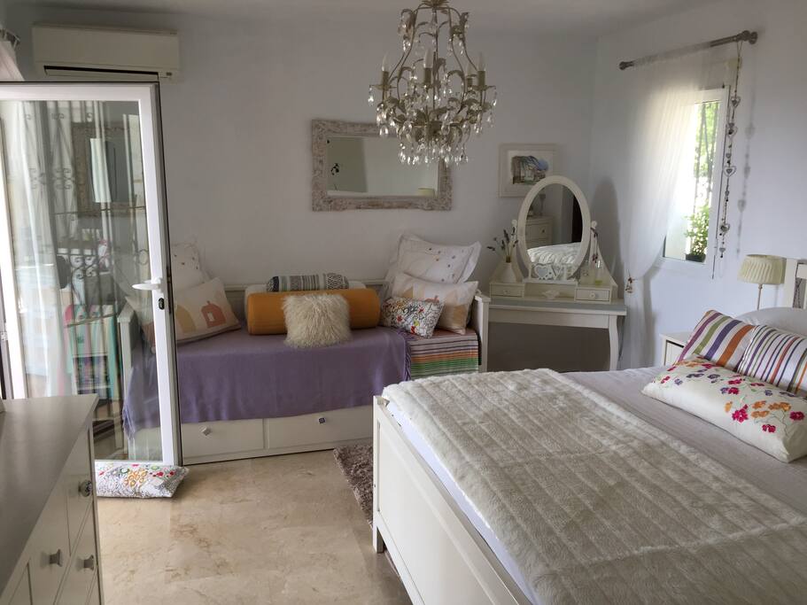 Bedroom also has a sofa bed available