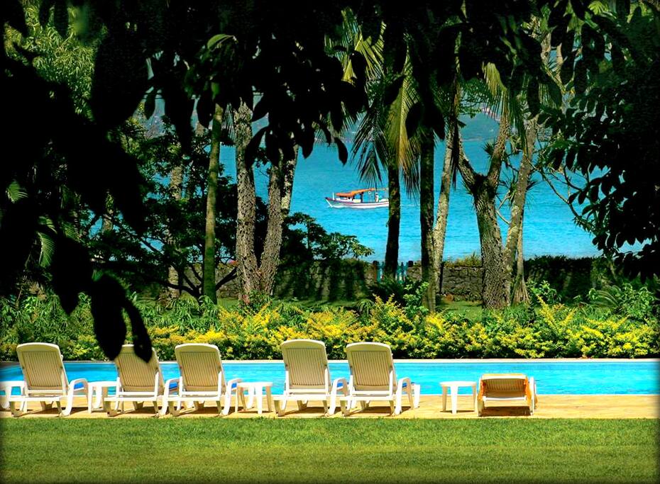 Vista da piscina