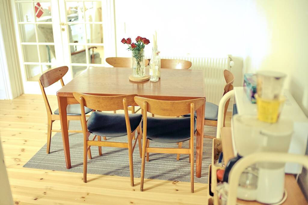 Large open kitchen - perfect for sitting down with a cup of tea after a long day of exploring!