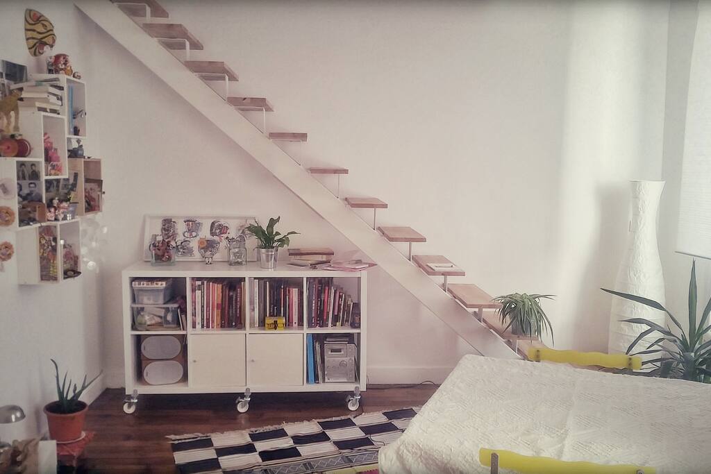 Living room and working space