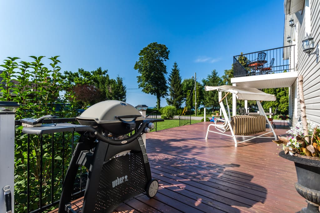 The BBQ is included with propane. A perfect spot for enjoying the weather!