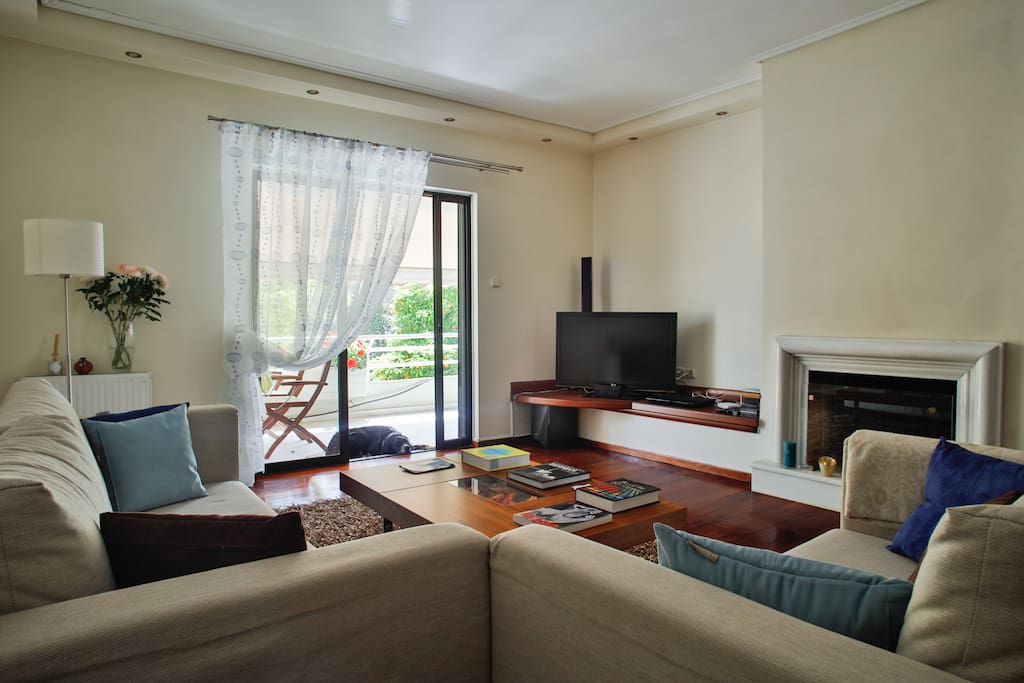 The living room...