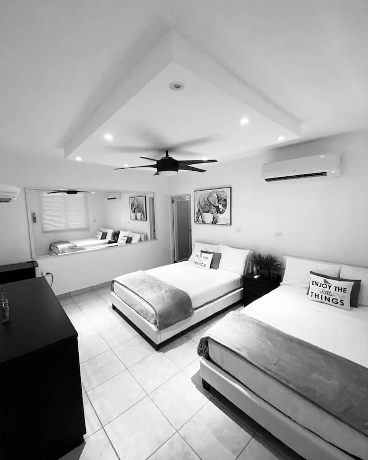 DOUBLE ROOM 1... 2 full beds (another view)