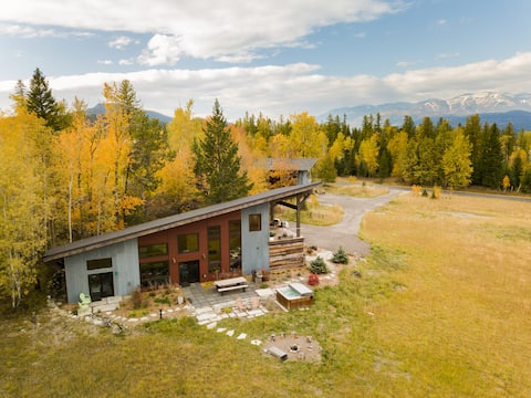 Eco Designed Home on 10 Acres - stunning views.