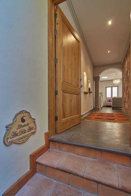 Front door of home