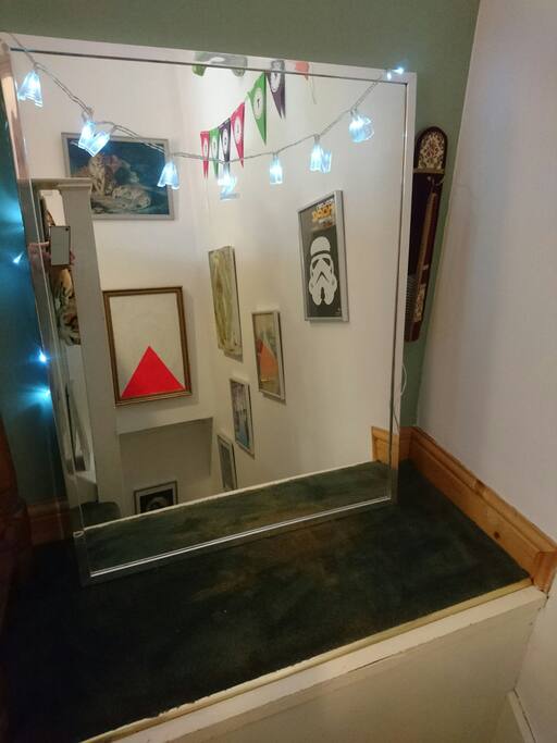 The loft hallway, Art and coffee stop area