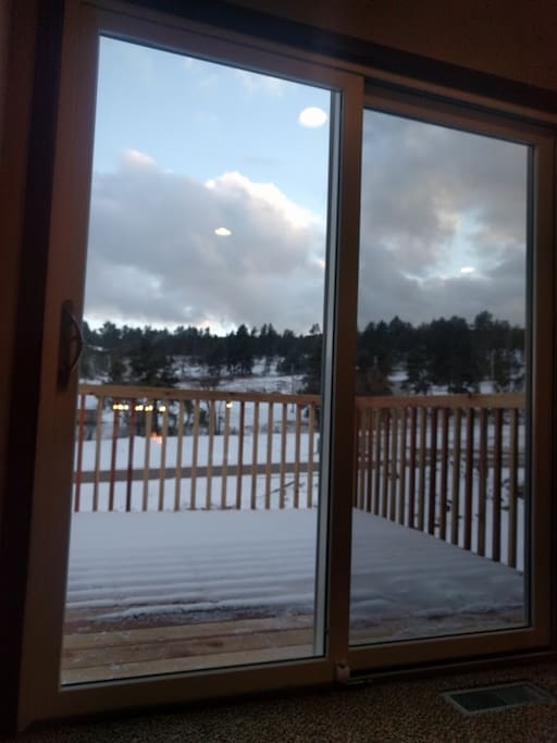 View from upper back deck!