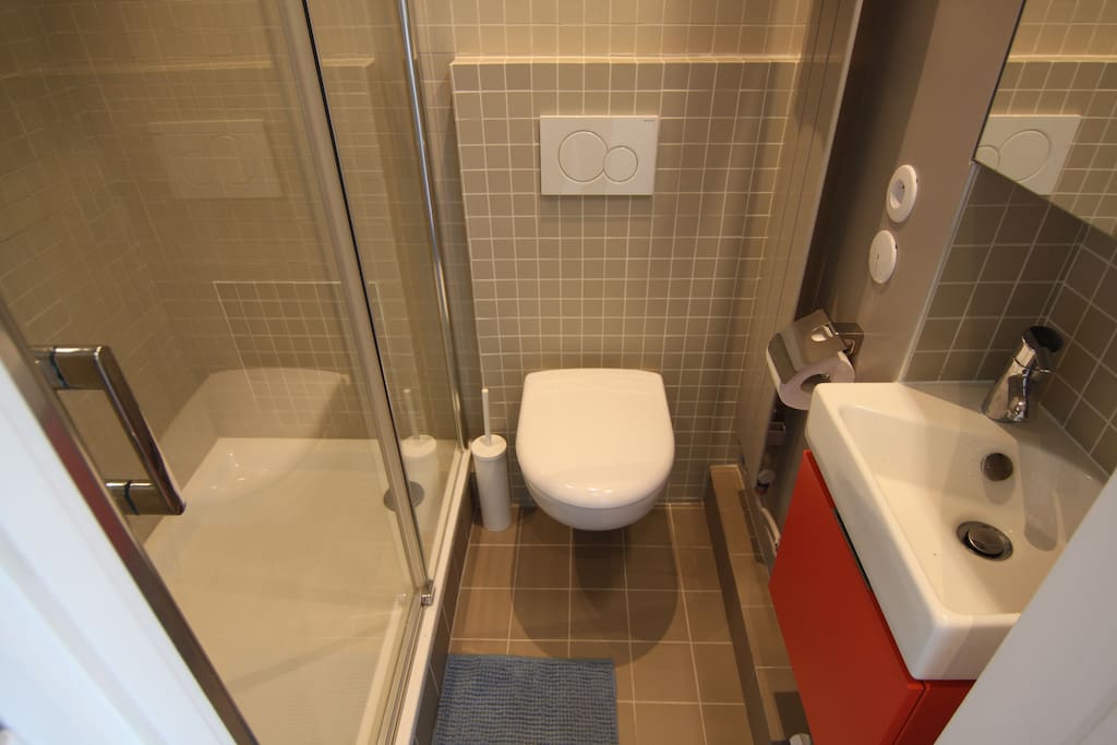 La salle de douche privative