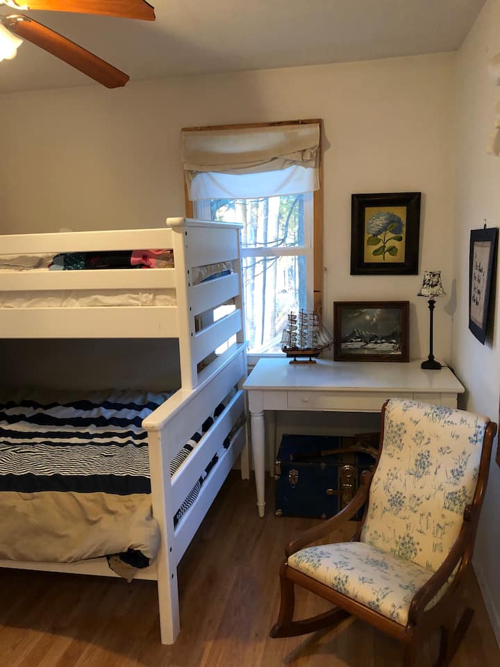 Note we do not have the top bunk anymore, pictures are currently being changed out. 