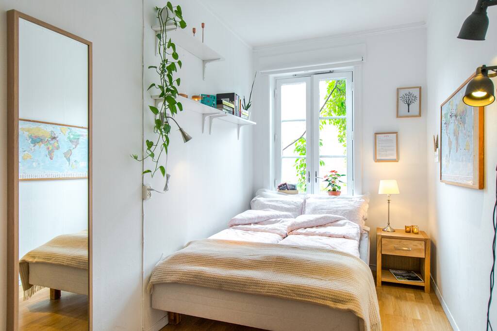New, larger comfy bed in your room! Plenty of natural daylight. Quiet at night!