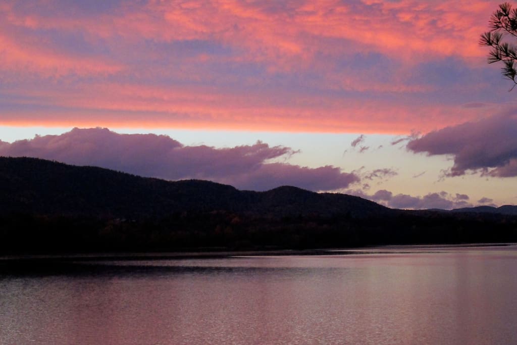 Sometimes the sunsets don't look real.