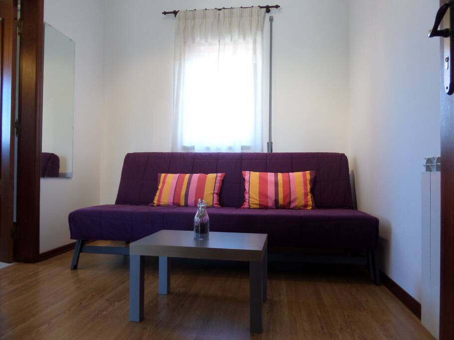 Tulip room's sofa bed