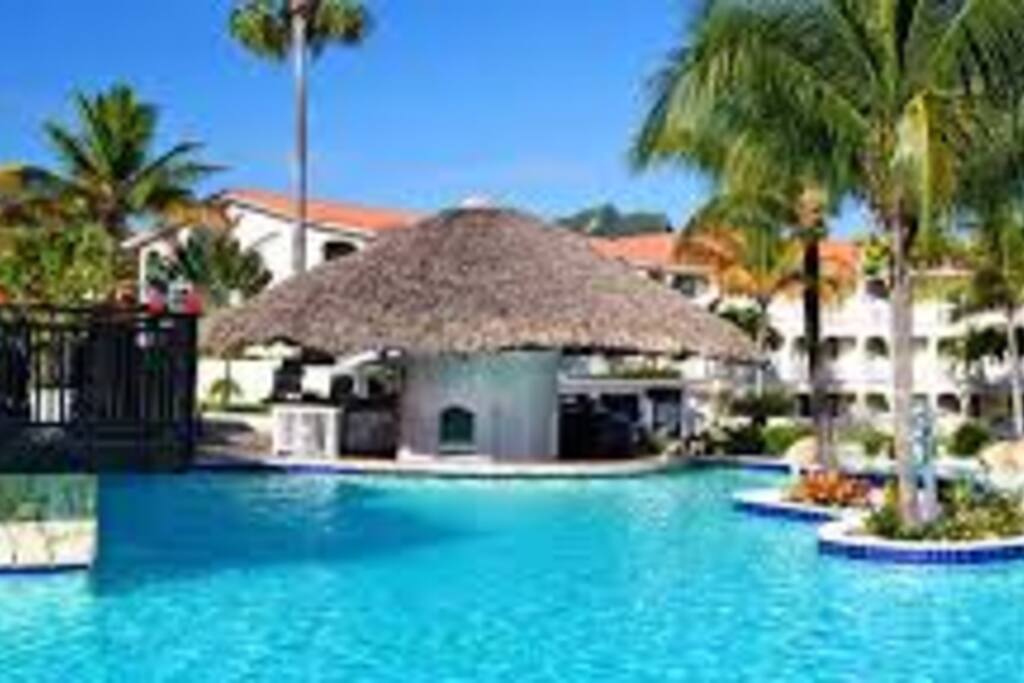 Adult only swim up bar.