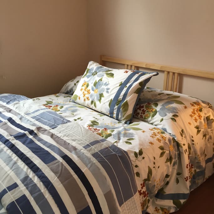 The Beach House features 3 bedrooms, all the same size.