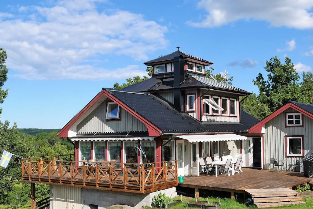 The charming two story villa