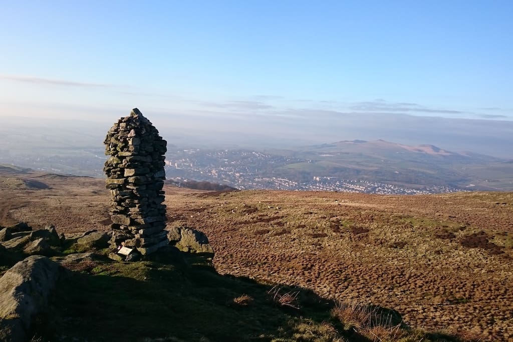 View from Skipton moor which can be reached in about 20 minutes from the house