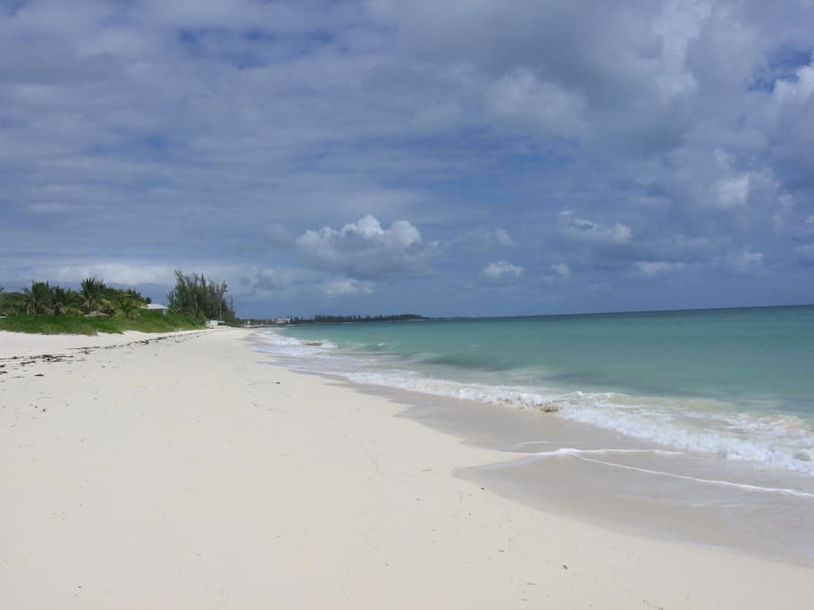 Beach in front of Riviera Towers.