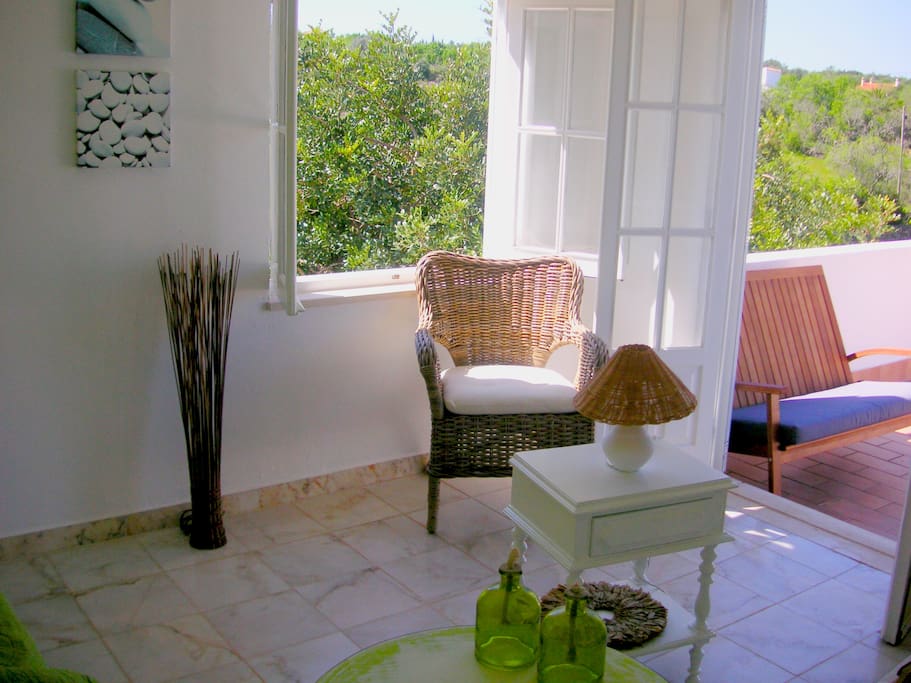 Salon et terrasse