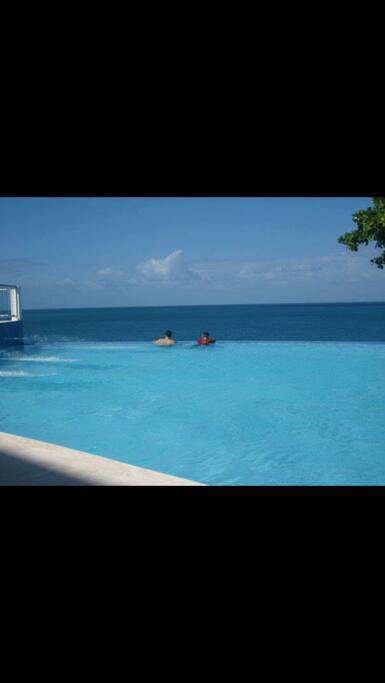 Condo pool view