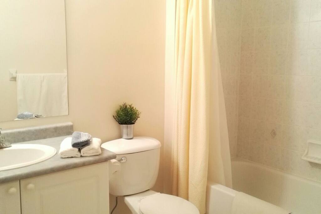 Individual washroom with bedroom.
