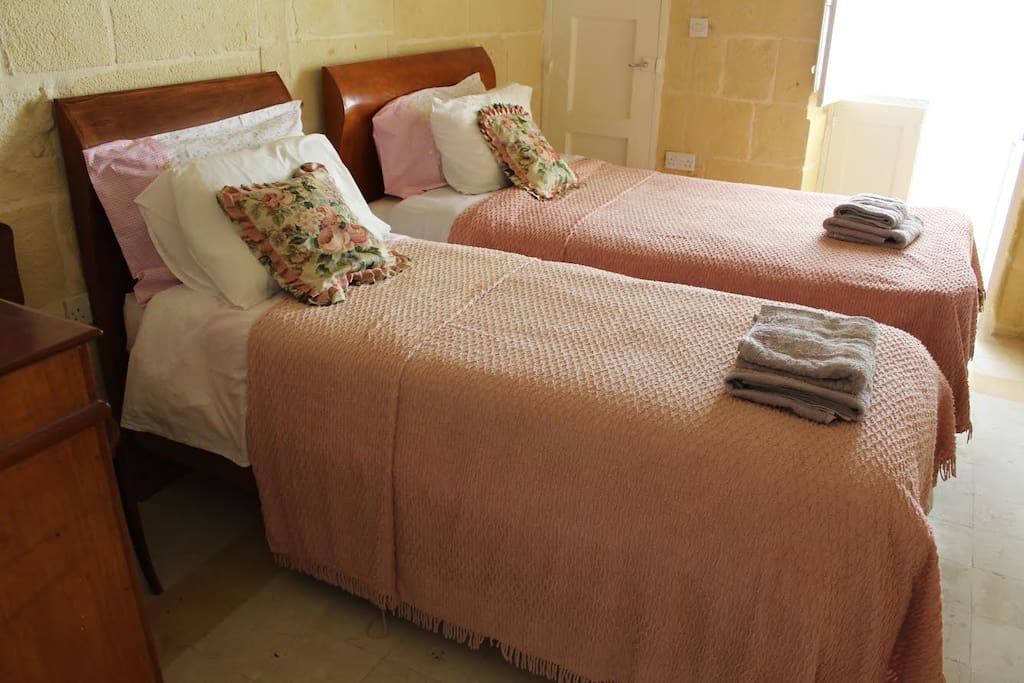 Comfortable beds. Room equipped with a Fan and Heater as required.