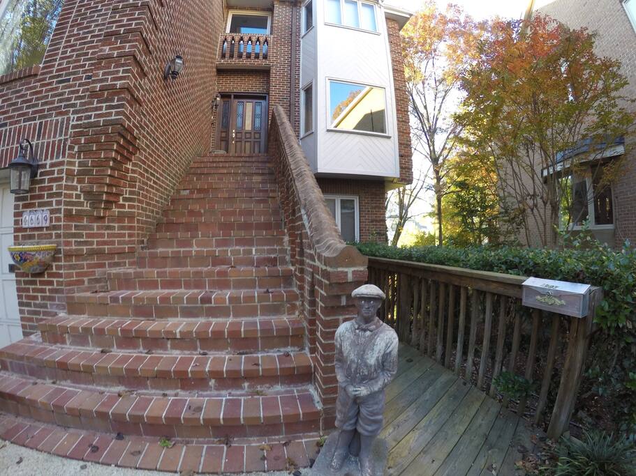 Private entrance.