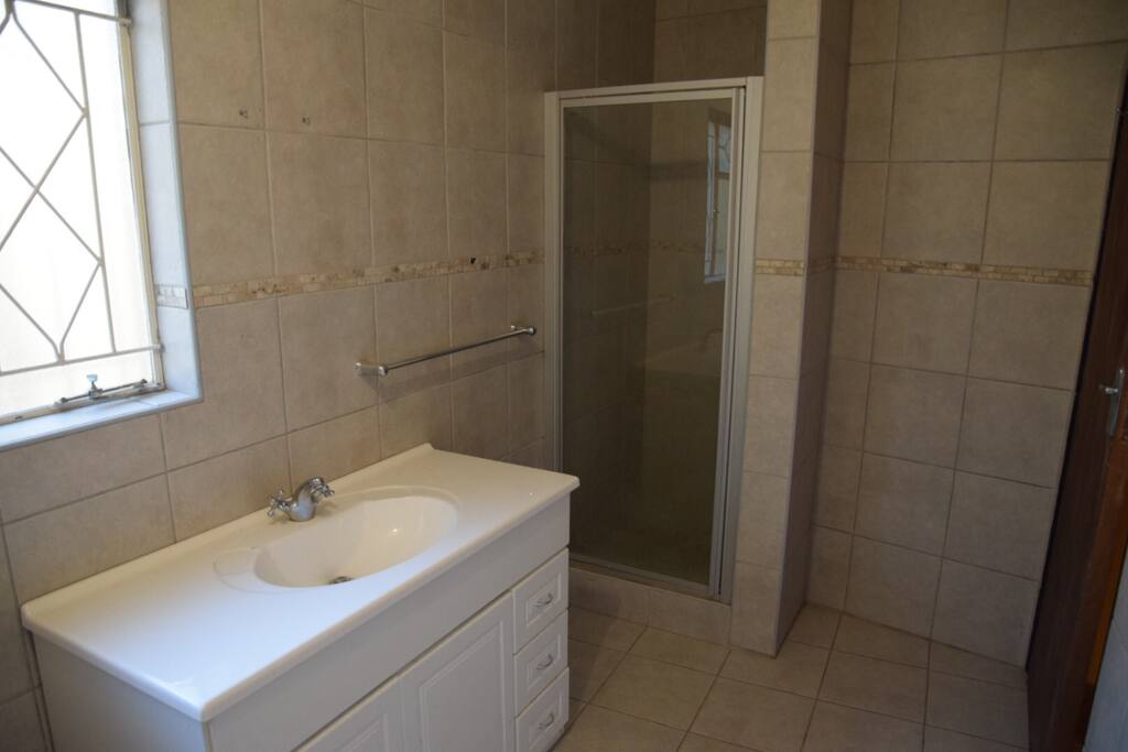One of the bathrooms