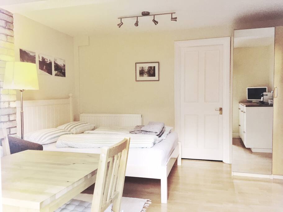 Double bed (John Lewis) with new very good quality matress